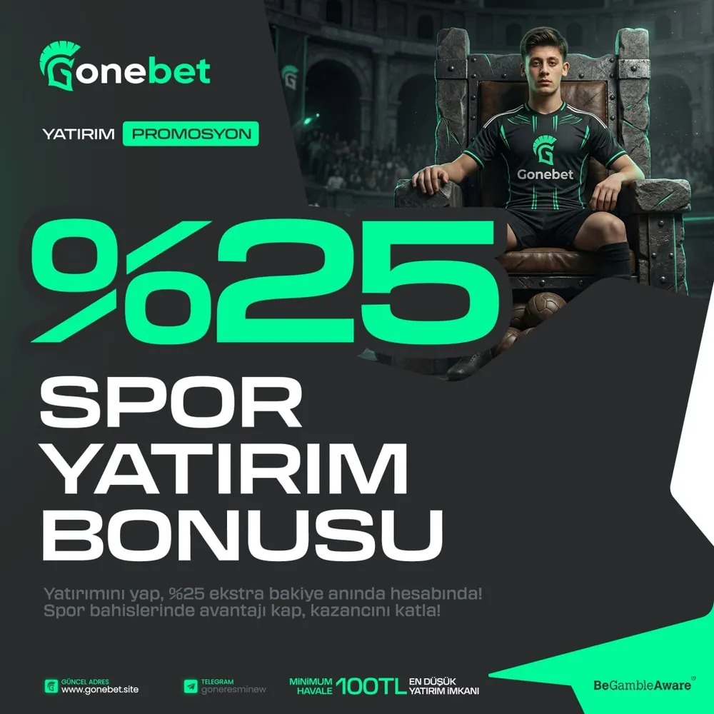 GONEBET - %25 Spor Yatırım Bonusu